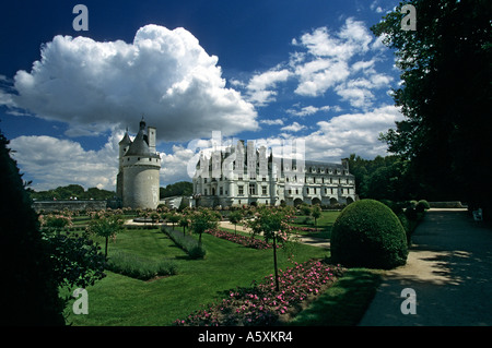 Schloss Chenonceaux (Frankreich). Château de Chenonceaux (Chenonceaux - Frankreich). Stockfoto