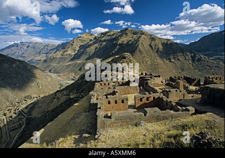 Archäologische Stätte von Pisac (Cusco - Peru). Site Archéologique de Pisac (Cuzco - Pérou). Stockfoto