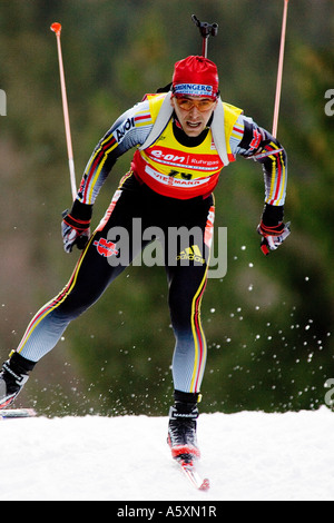 GREIS Michael Nesselwang Biathlon Weltcup Sprint 10km Männer Ruhpolding 13 01 2007 Stockfoto