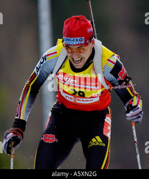 GREIS Michael Nesselwang Biathlon Weltcup Sprint 10km Männer Ruhpolding 13 01 2007 Stockfoto