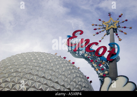 Eingang zum Epcot Stockfoto