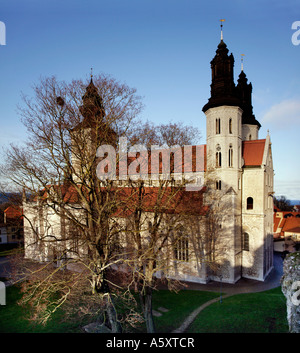 Kirche St. Maria in Visby Innenstadt Stockfoto