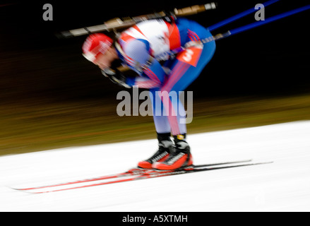 Biathlon-typische Biathlon Weltcup Ruhpolding 14 01 2007 Stockfoto