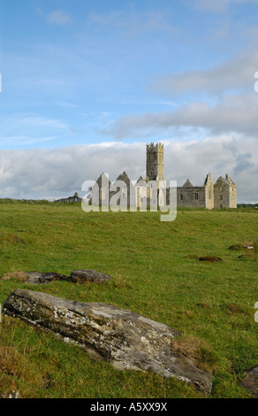 Ross Errilly Franziskanerklosters, in der Nähe der Headford, County Galway, Irland Stockfoto