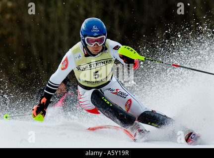 RAICH Benjamin Österreich Weltcup Slalom Garmisch Partenkirchen 25 02 200 Stockfoto