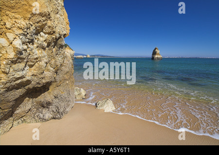 Praia Camilo Ponte da Piedade in der Nähe von Lagos Algarve Portugal EU Europa Stockfoto