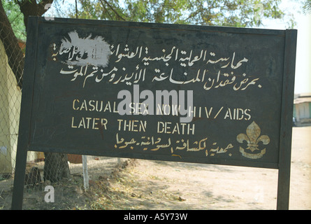 HIV-Kampagne in Juba, Südsudan Stockfoto