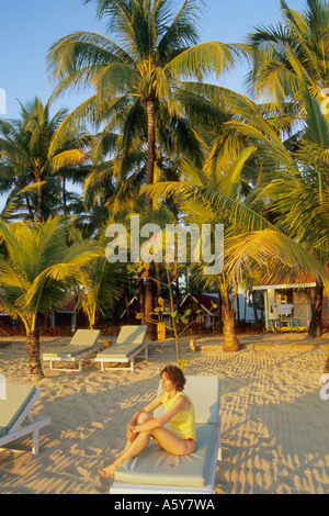 Myanmar Rakhine State Ngapali Beach Stockfoto