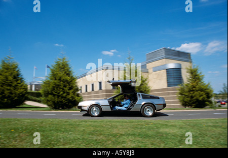 De Lorean. 1981 bis 1982 gebaut. Entworfen von Giugiaro. Stockfoto