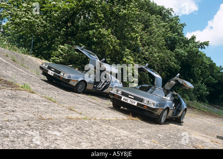 De Lorean. 1981 bis 1982 gebaut. Entworfen von Giugiaro. Stockfoto