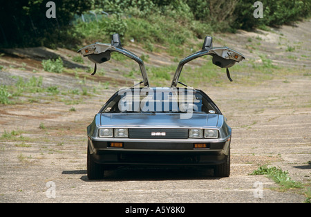 De Lorean. 1981 bis 1982 gebaut. Entworfen von Giugiaro. Stockfoto