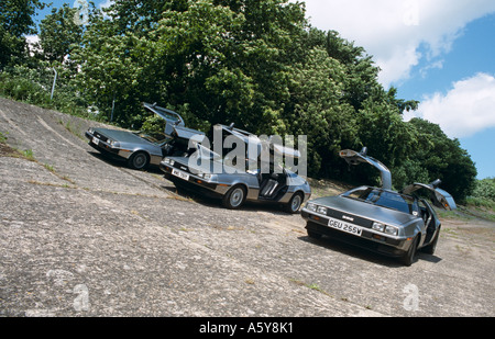 De Lorean. 1981 bis 1982 gebaut. Entworfen von Giugiaro. Stockfoto