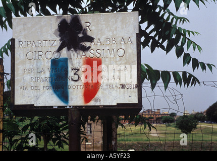 Circo Massimo Austragungsort Wagenrennen im antiken Rom Stockfoto