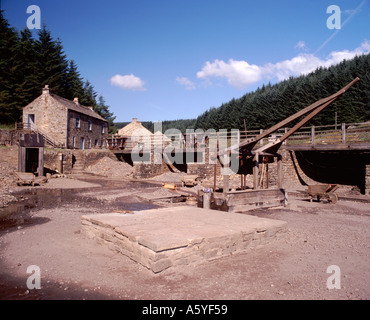 Waschen Boden, Killhope Lead Mining Centre, Co Durham Stockfoto