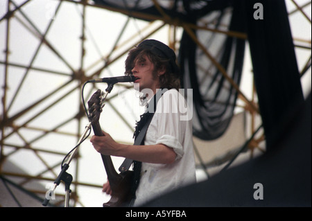 Mike Scott Durchführung mit der Waterboys in Croke Park Dublin im Jahre 1986 Stockfoto