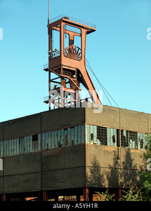 Alte Industrieanlagen im Bereich des Unesco Welt Kulturerbe Website Bergwerk Zeche Zeche Zollverein in Essen Stockfoto