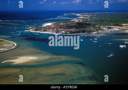 Luftbild von Sanur und Ferien-resorts Bali Indonesien Stockfoto