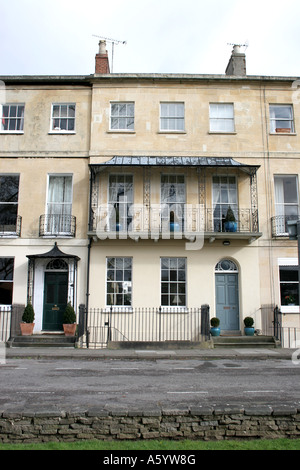 Häuser in Cheltenham, Gloucestershire. Stockfoto