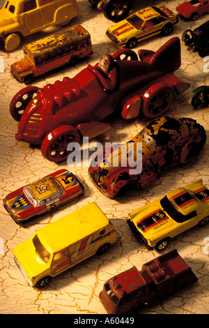 Antikes Spielzeug-Autos Stockfoto