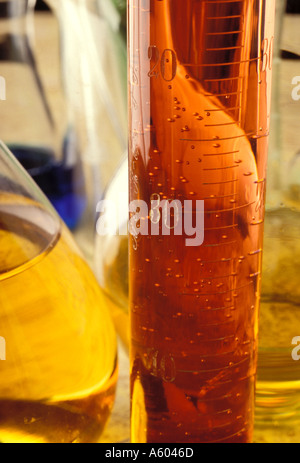 Forschung-Glaswaren Stockfoto