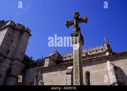 die Kirche von Santa Maria Maior in Plaza Alonso de Fonseca Pontevedra Galizien Spanien Stockfoto