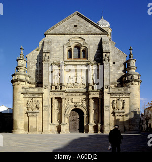 Fassade der Kirche, Sacra Capilla Del Salvador, Ubeda, Andalusien, Spanien Stockfoto