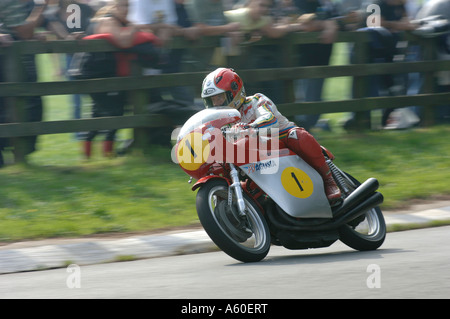 Giacomo Agostini 15 Mal Welt Motorrad-Weltmeister Stockfoto