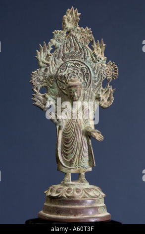 Bronzeskulptur von Buddha. Stockfoto