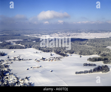 Winter Landschaft, Deutschland, Bayern, Reichersbeuern Stockfoto