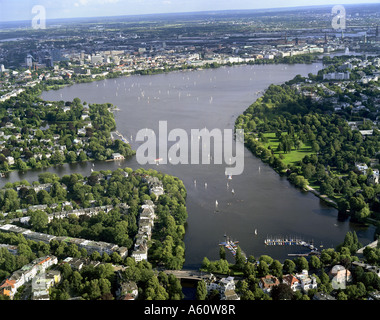 Außenalster (Außenalster), Deutschland, Hamburg Stockfoto