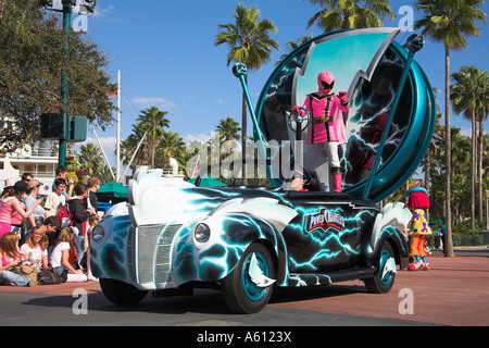 Power Rangers, Disney-Stars und Motor Car Parade, Disney-MGM Studios, Orlando, Florida, USA Stockfoto