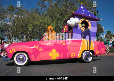 Playhouse Disney, Disney-Stars und Motor Car Parade, Disney-MGM Studios, Orlando, Florida, USA Stockfoto