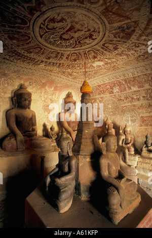 Myanmar Burma Po Win Daung Höhlen Buddhas Stockfoto