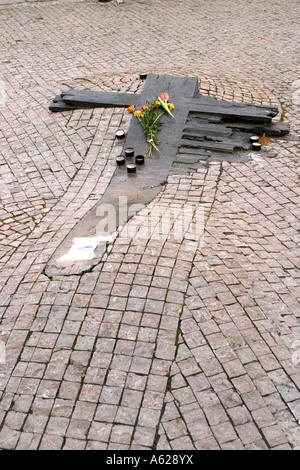 Prag-März 2007-Denkmal für Jan Palach Stockfoto