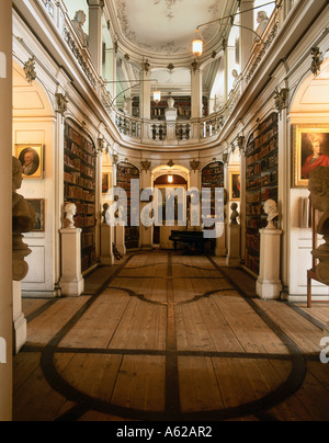 Innenräume der Bibliothek, Herzogin Anna Amalia Library, Weimar, Thüringen, Deutschland Stockfoto