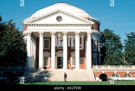 Charlottesville, Universität Rotunde, Totale Stockfoto