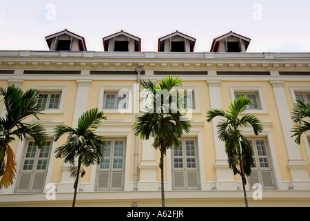 Außenseite des Empress Place, Singapur Stockfoto