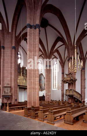 Mainz, St. Quintin, Blick Durch Die Halle Nach Nordwesten Stockfoto