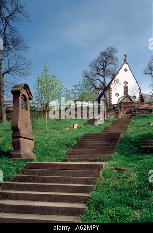 Engelberg Ob Dem Main, Franziskanerkloster Und Wallfahrtskirche, Blick von Westen Stockfoto