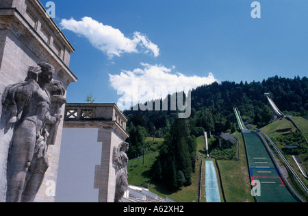 Stadion, Garmisch-Partenkirchen, Bayern, Deutschland Stockfoto