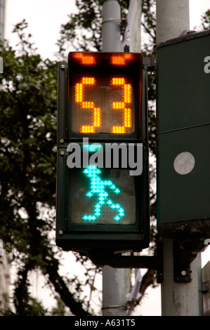 Ampel in Taipeh Stockfoto