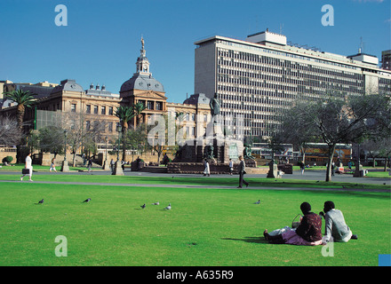 Kirchplatz im Zentrum von der Stadt von Pretoria, Südafrika Stockfoto