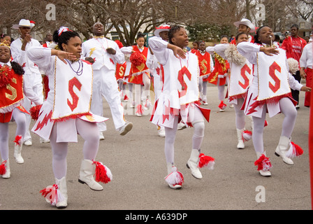 Die Kansas City Sizzlers Realschule Blaskapelle.  Kansas City, Missouri, USA. Stockfoto