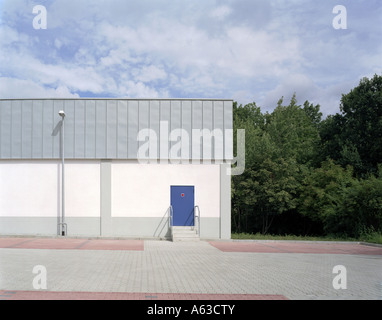 Hinterhof eines Gewerbegebietes in der Nähe von Dresden Deutschland europa Stockfoto