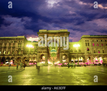 Galleria Vittorio Emanuele II, Mailand, Italien Stockfoto