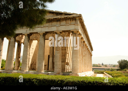 Tempel des Hephaistos Hephaestus oder Thission Theseion gebaut im 5. Jahrhundert v. Chr. antiken Agora Athens Griechenland Stockfoto