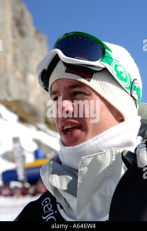 Markus Keller, Snowboarder, World Champion Halfpipe, Veranstaltung: Superfinale, Nescafé Champs Open 2006 Datum: 5. Februar 2006 Ort: Stockfoto