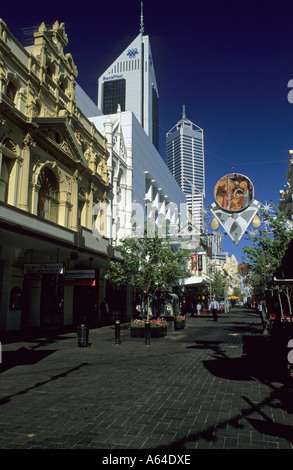 Weihnachtsdekoration im Zentrum von Perth, Westaustralia Stockfoto