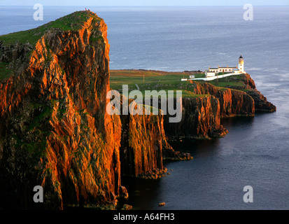 Landschaftlich Point Lighthouse auf der Isle Of Skye Stockfoto