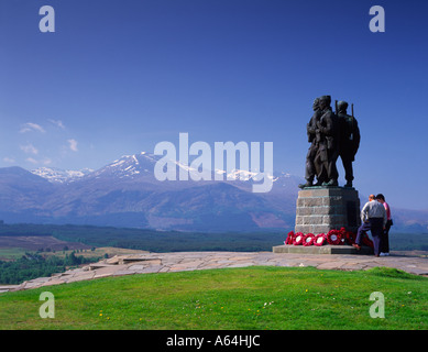 Kommando-Denkmal in der Nähe von Spean Bridge in den Highlands von Schottland Stockfoto